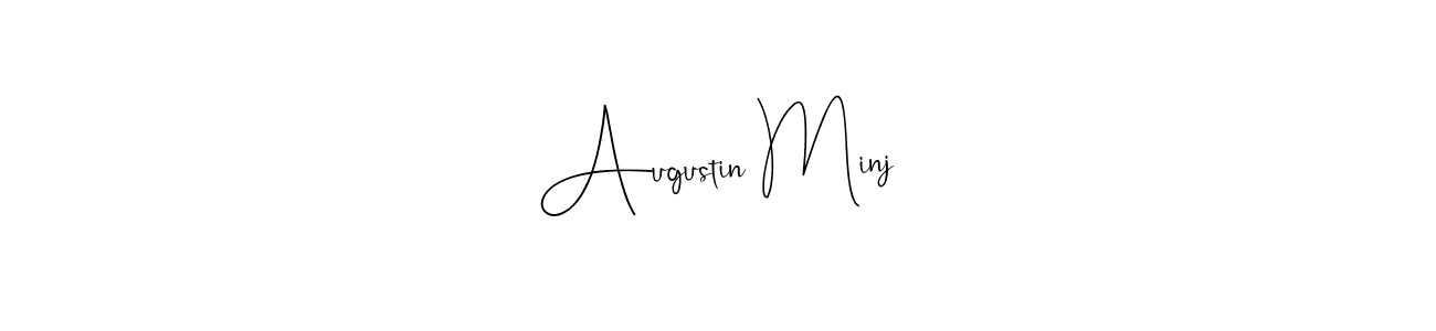 Also You can easily find your signature by using the search form. We will create Augustin Minj name handwritten signature images for you free of cost using Andilay-7BmLP sign style. Augustin Minj signature style 4 images and pictures png