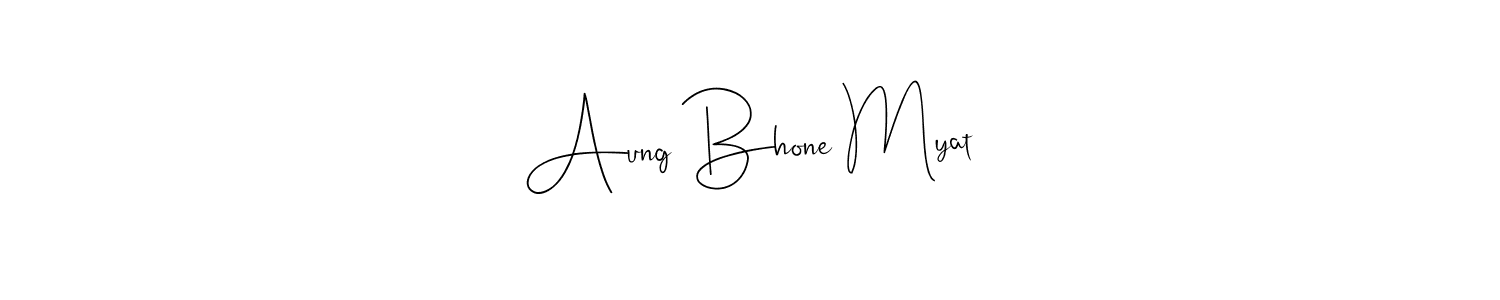 The best way (Andilay-7BmLP) to make a short signature is to pick only two or three words in your name. The name Aung Bhone Myat include a total of six letters. For converting this name. Aung Bhone Myat signature style 4 images and pictures png