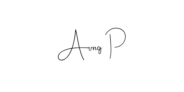 Also You can easily find your signature by using the search form. We will create Aung P name handwritten signature images for you free of cost using Andilay-7BmLP sign style. Aung P signature style 4 images and pictures png