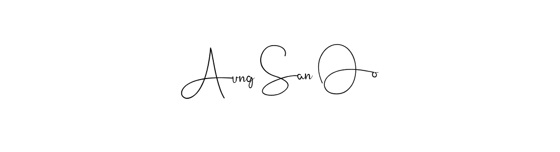 Use a signature maker to create a handwritten signature online. With this signature software, you can design (Andilay-7BmLP) your own signature for name Aung San Oo. Aung San Oo signature style 4 images and pictures png