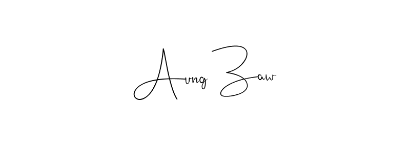 Use a signature maker to create a handwritten signature online. With this signature software, you can design (Andilay-7BmLP) your own signature for name Aung Zaw. Aung Zaw signature style 4 images and pictures png