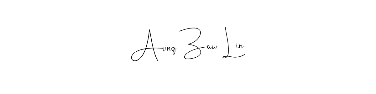 Make a beautiful signature design for name Aung Zaw Lin. Use this online signature maker to create a handwritten signature for free. Aung Zaw Lin signature style 4 images and pictures png