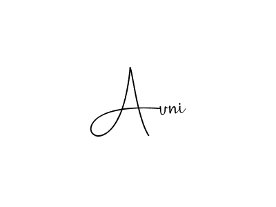 Create a beautiful signature design for name Auni. With this signature (Andilay-7BmLP) fonts, you can make a handwritten signature for free. Auni signature style 4 images and pictures png