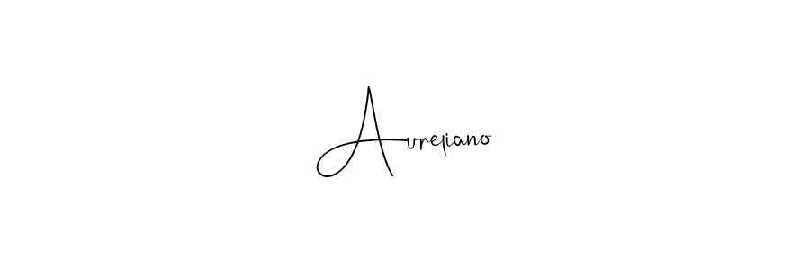 Aureliano stylish signature style. Best Handwritten Sign (Andilay-7BmLP) for my name. Handwritten Signature Collection Ideas for my name Aureliano. Aureliano signature style 4 images and pictures png