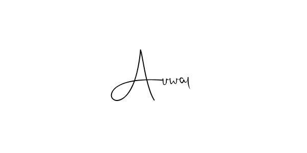 Design your own signature with our free online signature maker. With this signature software, you can create a handwritten (Andilay-7BmLP) signature for name Auwal . Auwal  signature style 4 images and pictures png