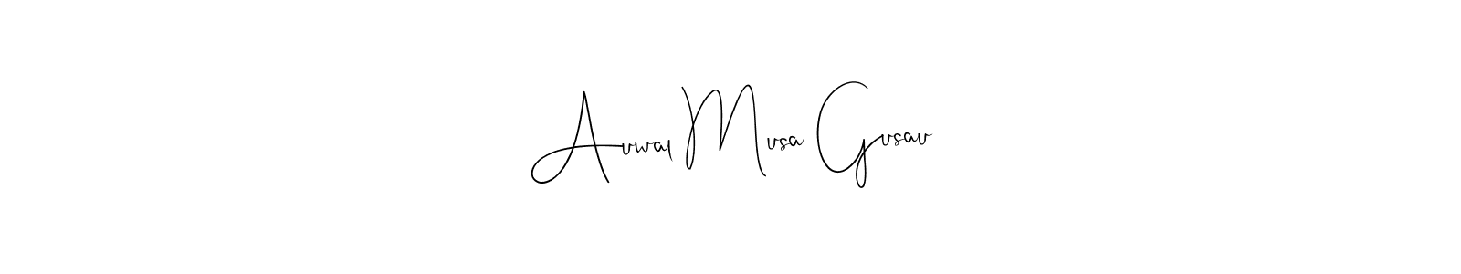You should practise on your own different ways (Andilay-7BmLP) to write your name (Auwal Musa Gusau) in signature. don't let someone else do it for you. Auwal Musa Gusau signature style 4 images and pictures png