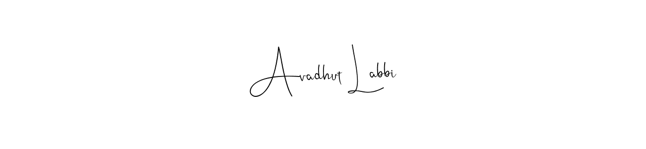 Design your own signature with our free online signature maker. With this signature software, you can create a handwritten (Andilay-7BmLP) signature for name Avadhut Labbi. Avadhut Labbi signature style 4 images and pictures png