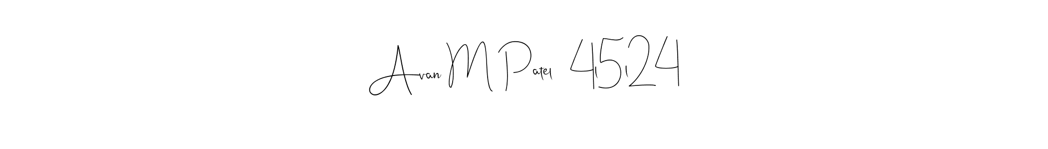 Similarly Andilay-7BmLP is the best handwritten signature design. Signature creator online .You can use it as an online autograph creator for name Avan M Patel   4l5l24. Avan M Patel   4l5l24 signature style 4 images and pictures png