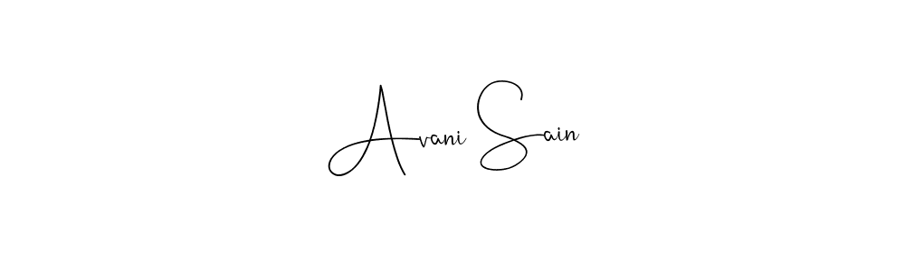if you are searching for the best signature style for your name Avani Sain. so please give up your signature search. here we have designed multiple signature styles  using Andilay-7BmLP. Avani Sain signature style 4 images and pictures png