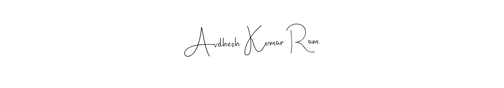 Create a beautiful signature design for name Avdhesh Kumar Ram. With this signature (Andilay-7BmLP) fonts, you can make a handwritten signature for free. Avdhesh Kumar Ram signature style 4 images and pictures png