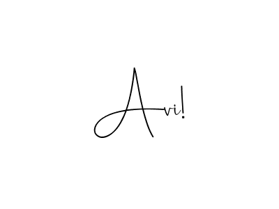 How to make Avi! name signature. Use Andilay-7BmLP style for creating short signs online. This is the latest handwritten sign. Avi! signature style 4 images and pictures png