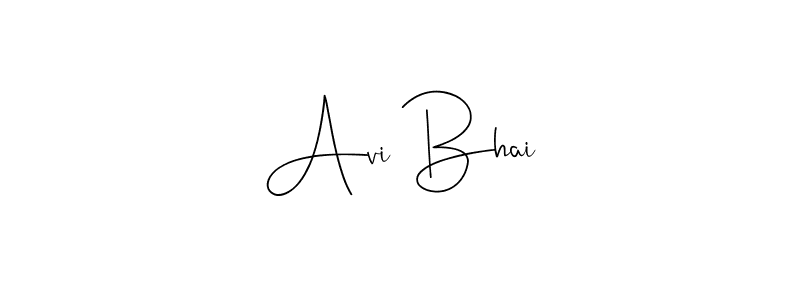 Make a beautiful signature design for name Avi Bhai. With this signature (Andilay-7BmLP) style, you can create a handwritten signature for free. Avi Bhai signature style 4 images and pictures png