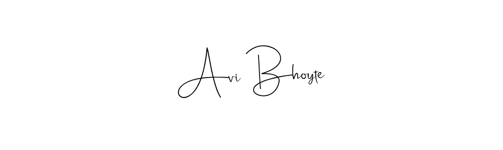 Design your own signature with our free online signature maker. With this signature software, you can create a handwritten (Andilay-7BmLP) signature for name Avi Bhoyte. Avi Bhoyte signature style 4 images and pictures png