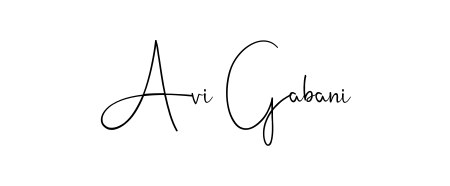 Create your official email sign-off with Avi Gabani name in Andilay-7BmLP style. Crisp, clean, and perfectly legible across all screens. Avi Gabani signature style 4 images and pictures png
