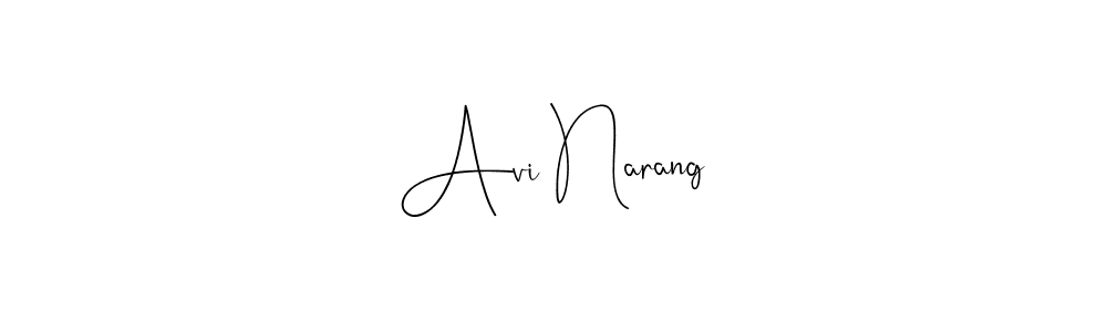 You can use this online signature creator to create a handwritten signature for the name Avi Narang. This is the best online autograph maker. Avi Narang signature style 4 images and pictures png