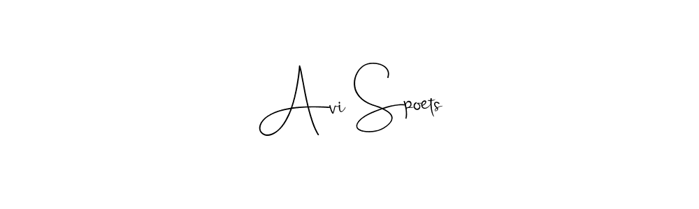 How to Draw Avi Spoets signature style? Andilay-7BmLP is a latest design signature styles for name Avi Spoets. Avi Spoets signature style 4 images and pictures png