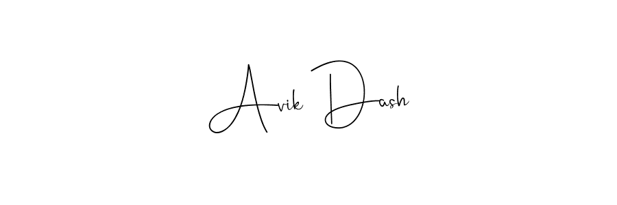 Also we have Avik Dash name is the best signature style. Create professional handwritten signature collection using Andilay-7BmLP autograph style. Avik Dash signature style 4 images and pictures png