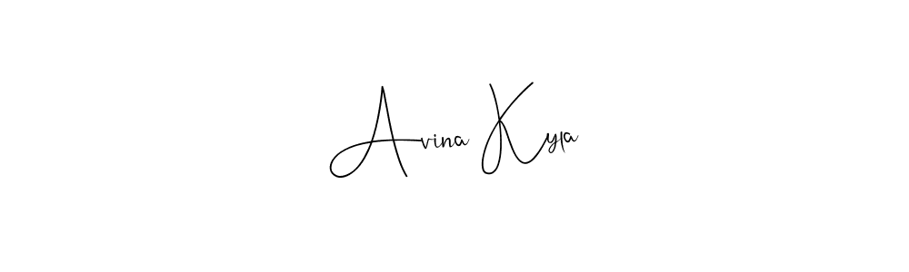 Avina Kyla stylish signature style. Best Handwritten Sign (Andilay-7BmLP) for my name. Handwritten Signature Collection Ideas for my name Avina Kyla. Avina Kyla signature style 4 images and pictures png