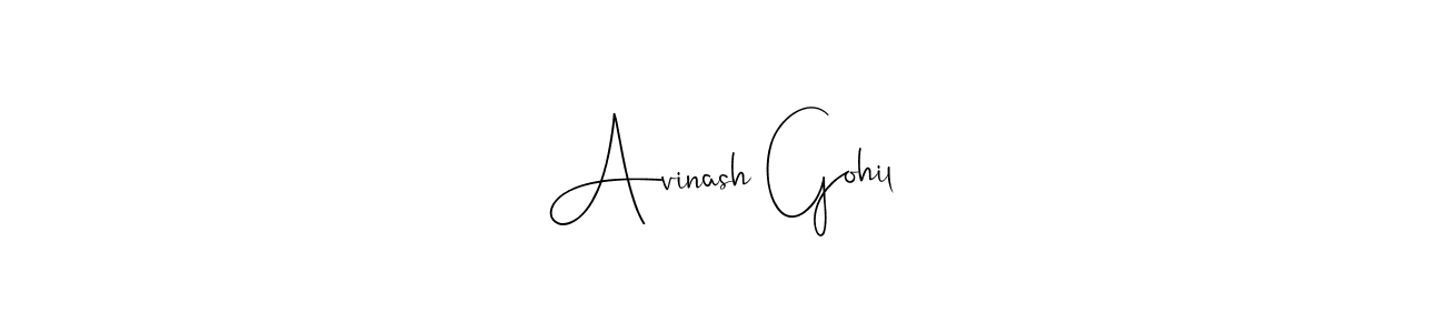 Also we have Avinash Gohil name is the best signature style. Create professional handwritten signature collection using Andilay-7BmLP autograph style. Avinash Gohil signature style 4 images and pictures png