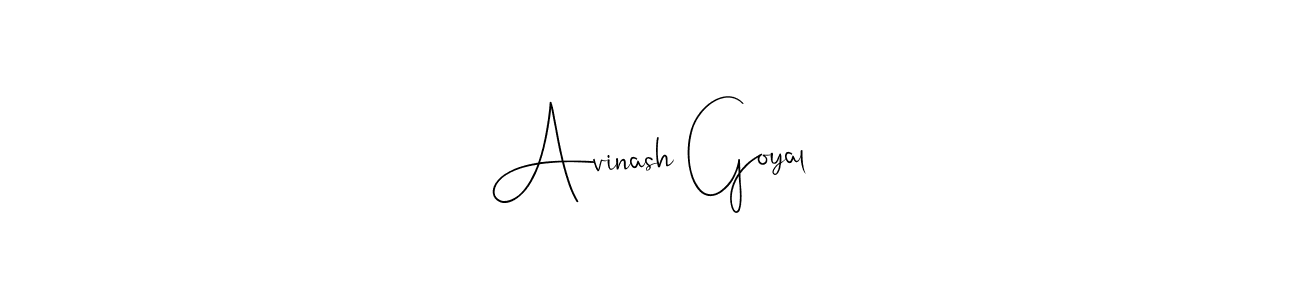 Also we have Avinash Goyal name is the best signature style. Create professional handwritten signature collection using Andilay-7BmLP autograph style. Avinash Goyal signature style 4 images and pictures png