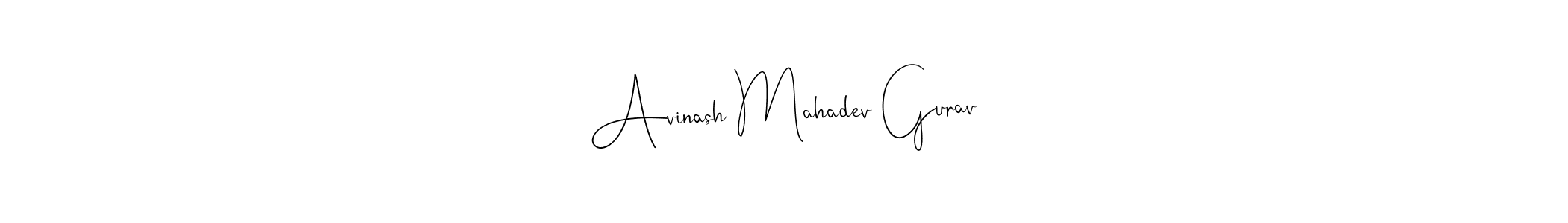 Use a signature maker to create a handwritten signature online. With this signature software, you can design (Andilay-7BmLP) your own signature for name Avinash Mahadev Gurav. Avinash Mahadev Gurav signature style 4 images and pictures png