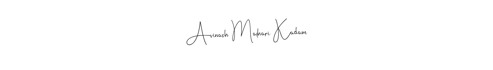 Also we have Avinash Malhari Kadam name is the best signature style. Create professional handwritten signature collection using Andilay-7BmLP autograph style. Avinash Malhari Kadam signature style 4 images and pictures png