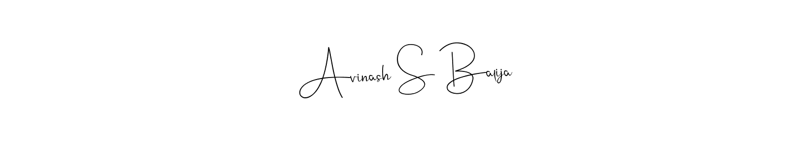Use a signature maker to create a handwritten signature online. With this signature software, you can design (Andilay-7BmLP) your own signature for name Avinash S Balija. Avinash S Balija signature style 4 images and pictures png