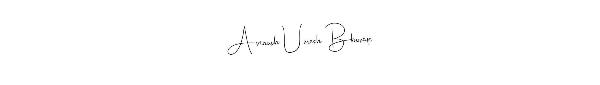 Also we have Avinash Umesh Bhosale name is the best signature style. Create professional handwritten signature collection using Andilay-7BmLP autograph style. Avinash Umesh Bhosale signature style 4 images and pictures png