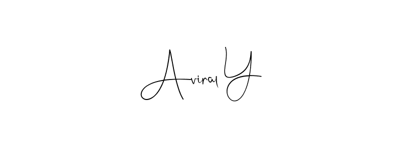 Design your own signature with our free online signature maker. With this signature software, you can create a handwritten (Andilay-7BmLP) signature for name Aviral Y. Aviral Y signature style 4 images and pictures png