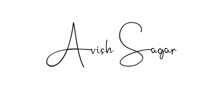 Make a beautiful signature design for name Avish Sagar. With this signature (Andilay-7BmLP) style, you can create a handwritten signature for free. Avish Sagar signature style 4 images and pictures png