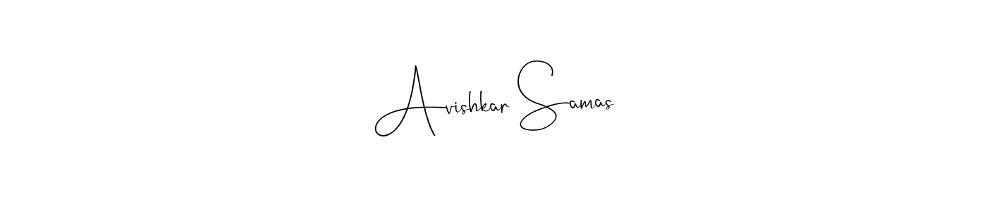 The best way (Andilay-7BmLP) to make a short signature is to pick only two or three words in your name. The name Avishkar Samas include a total of six letters. For converting this name. Avishkar Samas signature style 4 images and pictures png