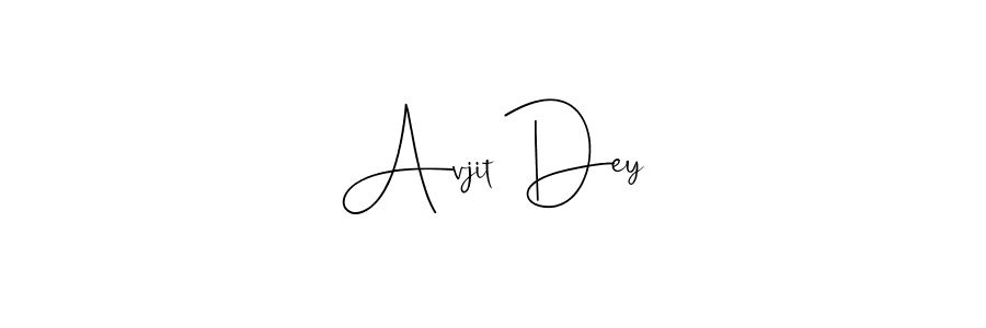 Create a beautiful signature design for name Avjit Dey. With this signature (Andilay-7BmLP) fonts, you can make a handwritten signature for free. Avjit Dey signature style 4 images and pictures png