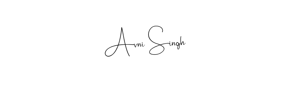 Also we have Avni Singh name is the best signature style. Create professional handwritten signature collection using Andilay-7BmLP autograph style. Avni Singh signature style 4 images and pictures png