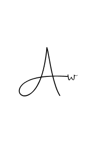 Also we have Aw name is the best signature style. Create professional handwritten signature collection using Andilay-7BmLP autograph style. Aw signature style 4 images and pictures png