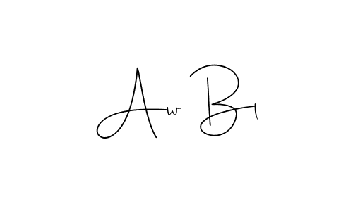 How to make Aw Bl name signature. Use Andilay-7BmLP style for creating short signs online. This is the latest handwritten sign. Aw Bl signature style 4 images and pictures png