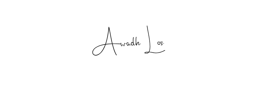 Make a beautiful signature design for name Awadh Los. Use this online signature maker to create a handwritten signature for free. Awadh Los signature style 4 images and pictures png
