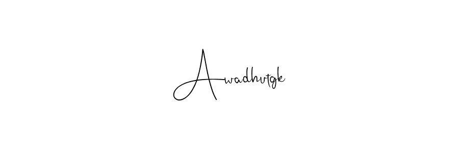 You can use this online signature creator to create a handwritten signature for the name Awadhutgk. This is the best online autograph maker. Awadhutgk signature style 4 images and pictures png