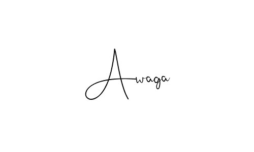Create a beautiful signature design for name Awaga. With this signature (Andilay-7BmLP) fonts, you can make a handwritten signature for free. Awaga signature style 4 images and pictures png