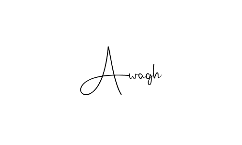 Make a beautiful signature design for name Awagh. With this signature (Andilay-7BmLP) style, you can create a handwritten signature for free. Awagh signature style 4 images and pictures png
