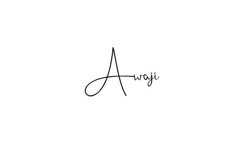 if you are searching for the best signature style for your name Awaji. so please give up your signature search. here we have designed multiple signature styles  using Andilay-7BmLP. Awaji signature style 4 images and pictures png