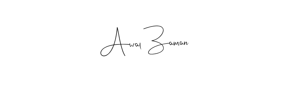 if you are searching for the best signature style for your name Awal Zaman. so please give up your signature search. here we have designed multiple signature styles  using Andilay-7BmLP. Awal Zaman signature style 4 images and pictures png