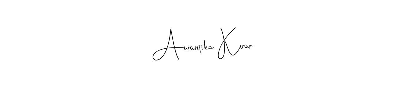This is the best signature style for the Awantika Kuar name. Also you like these signature font (Andilay-7BmLP). Mix name signature. Awantika Kuar signature style 4 images and pictures png