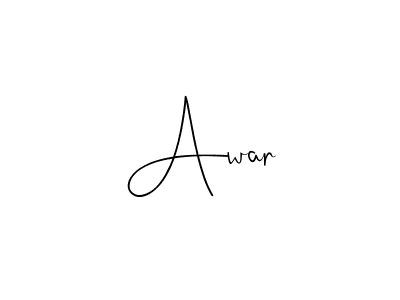 if you are searching for the best signature style for your name Awar. so please give up your signature search. here we have designed multiple signature styles  using Andilay-7BmLP. Awar signature style 4 images and pictures png