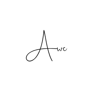 Also You can easily find your signature by using the search form. We will create Awc name handwritten signature images for you free of cost using Andilay-7BmLP sign style. Awc signature style 4 images and pictures png
