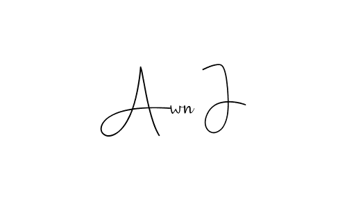 This is the best signature style for the Awn J name. Also you like these signature font (Andilay-7BmLP). Mix name signature. Awn J signature style 4 images and pictures png