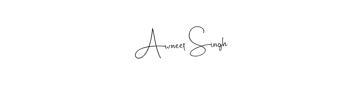 Also You can easily find your signature by using the search form. We will create Awneet Singh name handwritten signature images for you free of cost using Andilay-7BmLP sign style. Awneet Singh signature style 4 images and pictures png