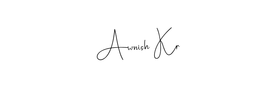 This is the best signature style for the Awnish Kr name. Also you like these signature font (Andilay-7BmLP). Mix name signature. Awnish Kr signature style 4 images and pictures png