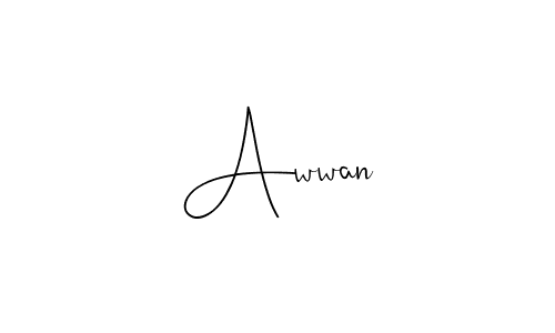 Create a beautiful signature design for name Awwan. With this signature (Andilay-7BmLP) fonts, you can make a handwritten signature for free. Awwan signature style 4 images and pictures png