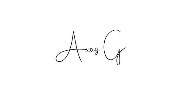 Also we have Axay G name is the best signature style. Create professional handwritten signature collection using Andilay-7BmLP autograph style. Axay G signature style 4 images and pictures png