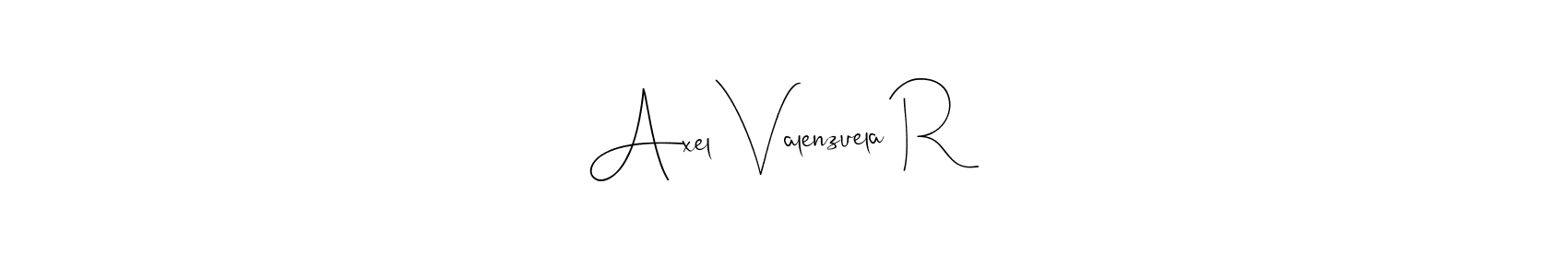 Make a beautiful signature design for name Axel Valenzuela R. Use this online signature maker to create a handwritten signature for free. Axel Valenzuela R signature style 4 images and pictures png